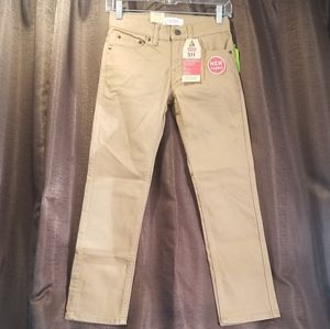 Levi's Boy's 511 Slim Fit Tan Jeans